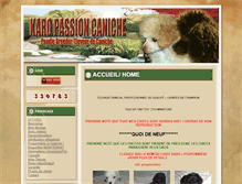 Tablet Screenshot of karopassioncaniche.com